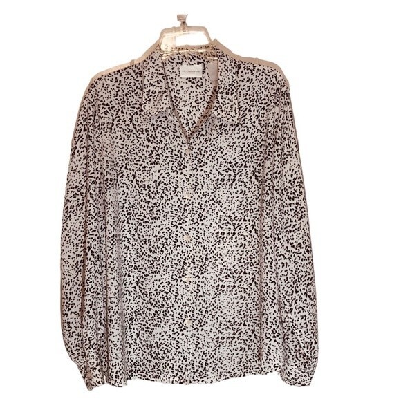 Liz Claiborne LizSport Animal Print Blouse - Picture 1 of 8
